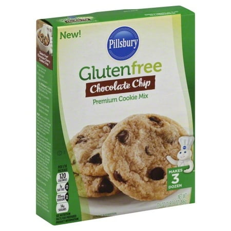 - (2 pack) Pillsbury Gluten Free Chocolate Chip Cookie Mix, 17.5oz