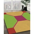 thumbnail image 3 of Ahgly Company Machine Washable Indoor Rectangle Transitional Pistachio Green Area Rugs, 6' x 9', 3 of 7