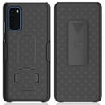 thumbnail image 2 of Case with Clip for Galaxy S20, Nakedcellphone [Black Tread] Kickstand Cover with [Rotating/Ratchet] Belt Hip Holster Holder Combo for Samsung Galaxy S20 Phone (2020 model with 6.2" Display), 2 of 8