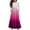 #A18-Hot Pink, variant on Long Dresses for Girls 12-14 Casual A-Line Ruffle Long Sleeve Maxi Dress Gradient Crew Neck Sundresses Summer Tiered Dresses with Pockets,Pink