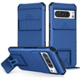 thumbnail image 1 of KOMI for Google Pixel 8 Pro Case with Slide Camera Cover, Armor Silicone TPU Bumper Tough PC Cover Pixel 8 Pro with Kickstand, Military Shockproof Protective Phone Case for Pixel 8 Pro Blue, 1 of 5