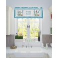 thumbnail image 2 of Rdsfhsp Happy Easter Gnome Valance Curtain for Window, Dwarf Colored Eggs Carrots Rod Pocket Kitchen Valances Short Curtain Panel, Windows Treatment Drapes for Bedroom Living Room Kitchen, 2 of 5