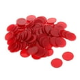 thumbnail image 2 of TISHITA 25MM barreled Plastic Chip money 100 barrels a barrel Concave Edge Red, 2 of 8