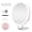 pink, variant on "Suupvaor 30x Magnifying LED Mirror, Rechargeable Lighted Cosmetic Mirror, 6"" with Suction Cups & Table Stand" Mother’s Day Gift
