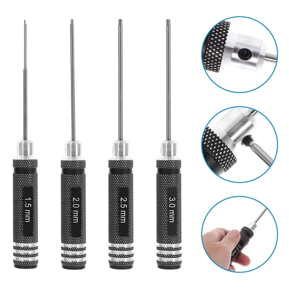 ifundom RC Tool Kit Screwdriver Set, Black, High-Grade Steel, and Easy to Use, Complete 1 Set for Precision Repairs