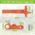 thumbnail image 5 of Lerpwige Lawn Mower Power Switches Throttle Triggers Assembly Replacement 41401801500, 5 of 9