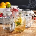 thumbnail image 3 of Glaver's Mason Jar 16 Oz. Glass Mugs with Handle and Lid Set Of 4 - Home & Beyond - Old Fashioned Drinking Glass Bottles Original Mason Jar Pint Sized Cup Set., 3 of 16