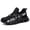 BLACK, variant on Steel Toe Safety Work Shoes Unisex, Lightweight Breathable Anti Impact Puncture Resistant Indestructible Work Sneakers for Men Women Industrial Warehouse Construction