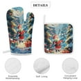 thumbnail image 4 of Funny Santa Claus Christmas Oven And Pot Holders Sets, Heat Resistant Pads Kitchen Decor for Cooking Baking BBQ Grilling, Christmas Kitchen Gifts, 4 of 6