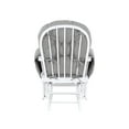 thumbnail image 4 of Newboti Furniture Mason Glider and Ottoman White Wood and Oyster Fabric 12126, 4 of 6