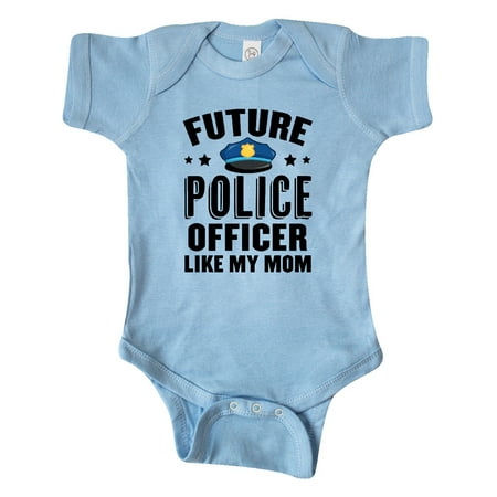 

Inktastic Future Police Officer Like My Mom Gift Baby Boy or Baby Girl Bodysuit