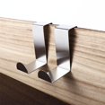 thumbnail image 2 of 2 uds, ganchos de acero inoxidable sobre la puerta, gancho para puerta trasera en forma de Z, organizador para colgar ropa, toallas, abrigos, 2 of 5