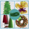 thumbnail image 6 of A1U Christmas Colored Mesh Tubing GREEN, Christmas Holiday Garland Bows Basket Ornaments Accessories Wreaths Bouquet Tree Gifts Themed-Party Ribbon Bows Crafts Decorations, 2 ct. 12-yd. Strands, 6 of 7