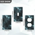 thumbnail image 7 of Yayeee Blank Wall Plate Cover 1-Gang 4.5"x2.7" Home Unused Decorative Outlet, Lightning Pattern, 7 of 7