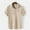 Beige, variant on Floenr Mens T Shirts,Men's Summer Fashion Short Sleeve Casual Solid Color Button-Up Shirts