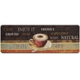 thumbnail image 1 of CHENMEI Coffee Kitchen Rug Set 2 Pieces Cushioned Anti Kitchen Floor Mats Comfort Standing Kitchen Mat Mat, 1 of 4