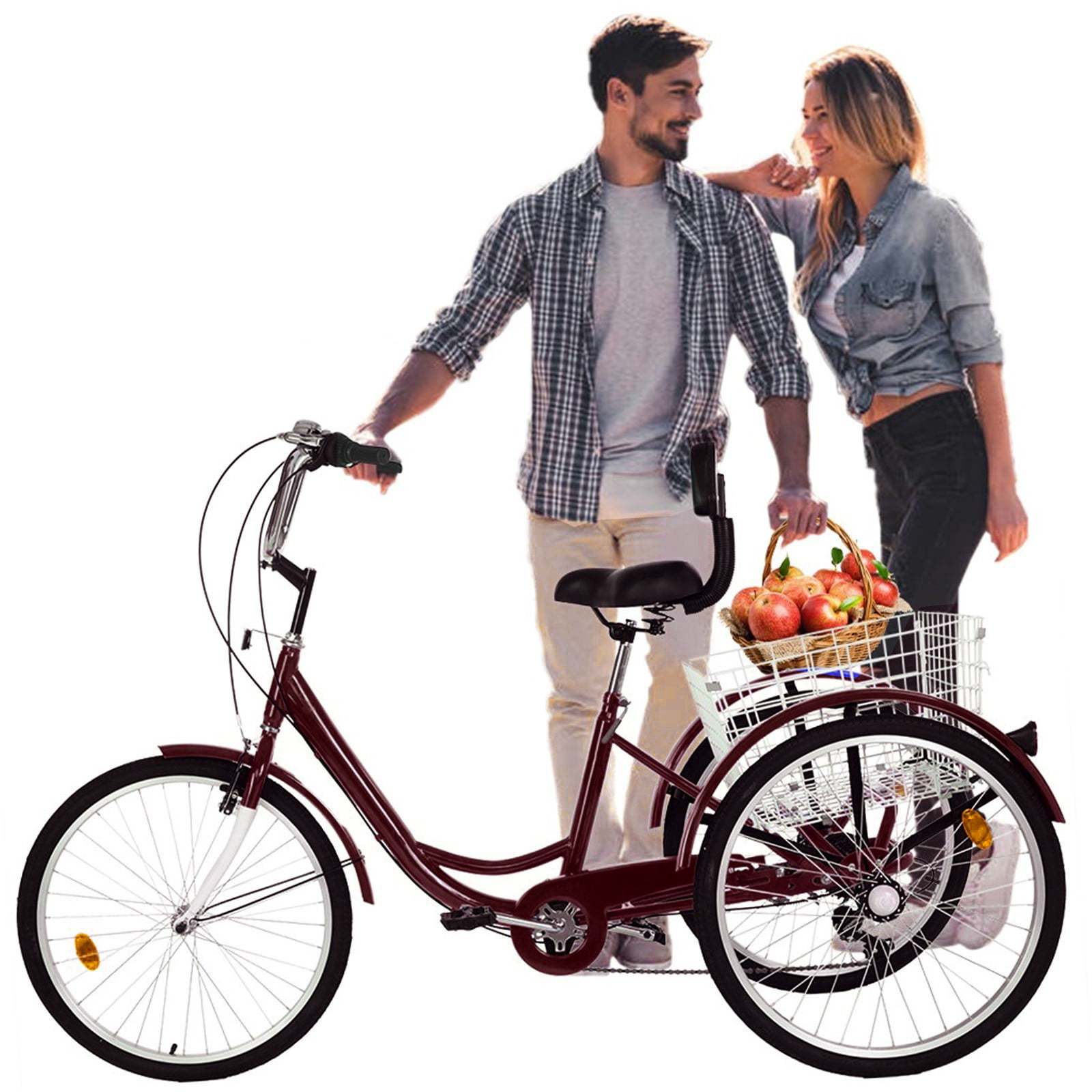 Details about   High capacity Adult Tricycle 1/7 Speed 3Wheel For Shopping W/ Installation Tools 