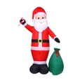 thumbnail image 1 of Papá Noel inflable de Navidad de 3,6 m/142 pulgadas, adorno navideño grande de Papá Noel, decoración de patio inflable para interiores y exteriores, 1 of 8