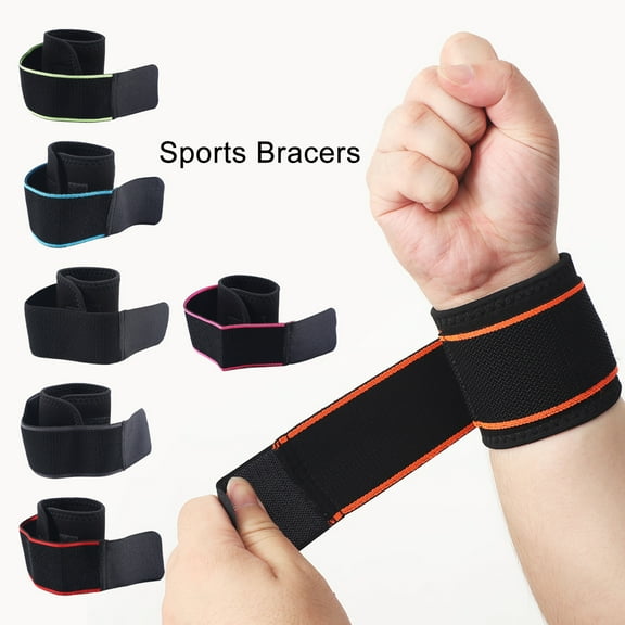 Visland 1Pc Sports Wristband Adjustable Elastic Band Breathable Widely Applied Comfortable to Wear Pressurization Portable Multifunctional Wrist Support Brace for Gym