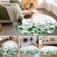 thumbnail image 5 of Small Round Rug 3Ft Washable Non-Slip, Green Blooms Floral Circle Area Rugs for Living Room Bedroom, Farmhouse Spring Flowers Botanical Indoor Floor Mats Carpet Runner for Home Decor, 5 of 8