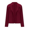 thumbnail image 5 of biudgviw Blazer Jackets for Women Formal Business Casual Long Sleeve Open Front Cardigan Plus Size Work Office Suit Outwear, 5 of 6