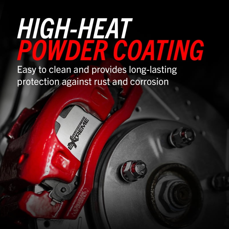 Power Stop Front Pair of Red Powder Coated Calipers S2848