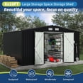 thumbnail image 4 of Studyset 8x10 FT Metal Storage Sheds Outdoor, Metal ToolShed with Lockable Door, Metals Yard Sheds MetalGarden Shed Kit, Metals Utility Sheds Buildings with Air Vent for Backyard Garden Patio Lawn, 4 of 9
