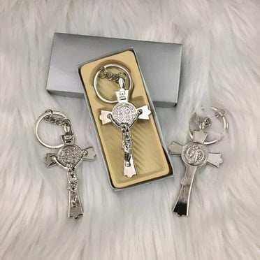 Set of 12 Large Italian St Benedict Cross/Rosary/Baptism Favor/Religious Gift/Cross Rosary/First Communion…