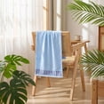 thumbnail image 3 of Usloyux Summer Must-Have Soft Absorbent Bath Towel 13.3 X 29. In, Fast-Dry Hand Towel for Bathrooms Kitchens Gyms, Cotton Piano Grid Towel Quick Dry Home Use, 3 of 5