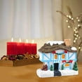 thumbnail image 1 of Resin Christmas Scene Snow House LED Village Set Desktop LED House Christmas Decor Decoration Gift G, 1 of 8