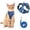 Dark Blue, variant on Moonsky Cat Leash and Harness Set, Lightweight Reflective Pet Walking Lead for Outdoor Travel and Safety Training