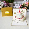 thumbnail image 2 of Tarjeta de felicitación de feliz cumpleaños emergente 3D con sobres de regalo de cumpleaños, tarjeta de regalo de Navidad, fiesta, decoración de boda, 2 of 4