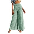 thumbnail image 3 of Gureui Women's Wide Leg Pants,Casual Vintage Floral Printed High Waist Straight Baggy Loose Trousers Streetwear, 3 of 6