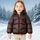 thumbnail image 5 of Parkas de manga larga para niños con estampado de invierno, capucha y orejas pequeñas, ligeras y finas, deportivas informales, cálidas y gruesas, chaquetas de plumón para niñas, parte superior de poli, 5 of 5