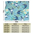 thumbnail image 3 of Kll Fleece Blanket Plush Throw Blanket Flying Swallows And Spring Flowers,Soft Fuzzy Cozy Flannel Blanket For Couch Sofa Bed.(80"X60"), 3 of 9