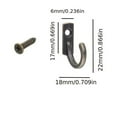 thumbnail image 5 of Contemporary 10/20pcs Antique Wall Hooks - Easy-Install, Space-Saving Design for Home, 5 of 20