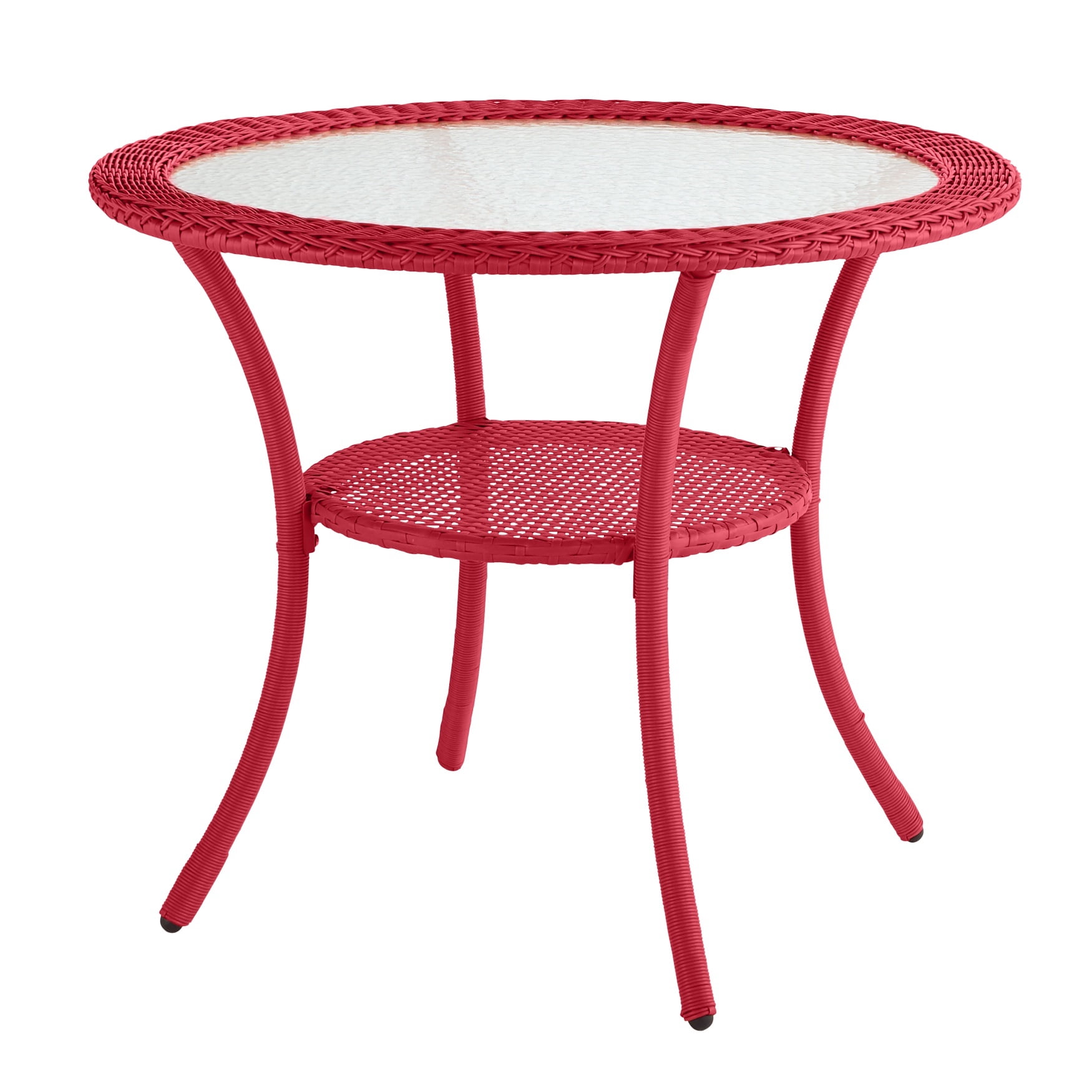 31.5'' Round Aluminum Indoor-Outdoor Table with Base FLATLH0523GG 