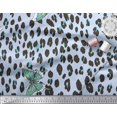 thumbnail image 3 of Soimoi Blue Cotton Cambric Fabric Artistic Insect & Leopard Animal Skin Print Fabric by Yard 42 Inch Wide, 3 of 3
