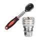 thumbnail image 1 of Llave de tubo ajustable, removedor de 10-19mm, llave de tubo de 3/8 ", llave de trinquete extensible para taladro eléctrico, tuercas, tornillos y pern Rojo 24 dientes, 1 of 9