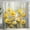 Yellow1, variant on Retro Rustic Farmhouse Yellow Floral Shower Curtain, Yellow Oil Painting Floral Gray Leaves Bathroom Shower Curtains, Shower Curtain for Bathroom 12PCS Hooks, 72X72in