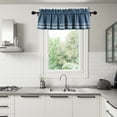 thumbnail image 3 of Blue Chambray French Stripe Window Valance 72x14, 3 of 3