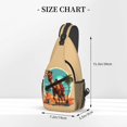 thumbnail image 2 of Sling Bag for Men, Cool Camel Oasis Vibes Fanny Pack Crossbody Bags Shoulder Chest Bag, Small Gym Bag Anti Theft Crossbody Backpack Daypack for Travel Sports Running Hiking, 2 of 7