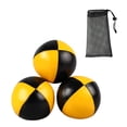 thumbnail image 4 of 3 pelotas de malabares, pelotas de malabares para entretenimiento, fácil agarre, accesorios pequeños y suaves para hacer malabares. Amarillo Negro, 4 of 9