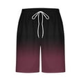 thumbnail image 2 of Yievot Mens Swim Trunks Drawstring Elastic Waist Sports Beach Shorts for Men Gradient Color Swimming Board Shorts Bathing Suits with Pockets Swimwear Surfing, 2 of 4