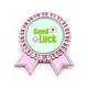 thumbnail image 1 of Buena suerte, linda letra. Insignia broche Medalla rosa premiada, 1 of 3