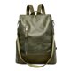 thumbnail image 2 of Bsvklp Mochila De Cuero Mochila De Viaje De Hombro Antirrobo De Pu Suave Retro (Verde) Bsvklp Para estrenar, 2 of 8