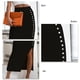 thumbnail image 4 of Falda con botones, falda elegante para mujer, falda elegante con abertura, falda para mujer, artesanía excepcional, 4 of 4