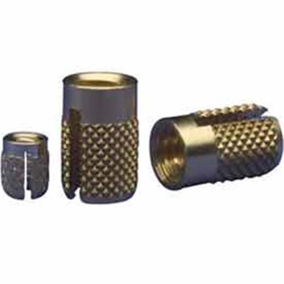 E-Z Lok B435486 0.38-16 in. Flush Press Insert - Brass