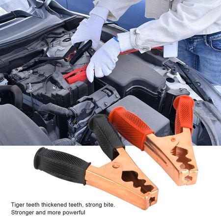 

ESTINK Copper Plated Clips Electric Test Tiger Tooth Shaped Battery Clips With Insulation Handle