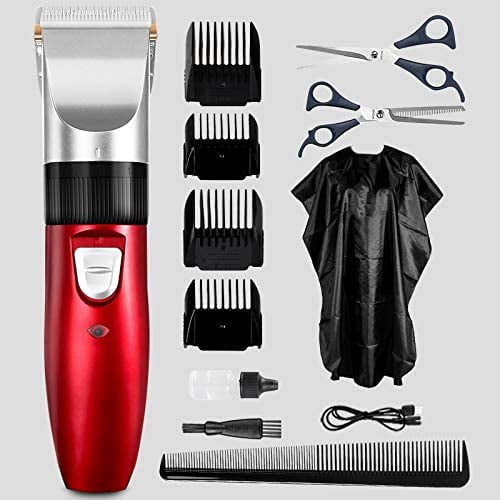 Men's Hair Trimmer, Professional Folding Line Ultra-Thin Ceramic Blade, High-Speed Motor at 7500 RPM, USB-Supported Electric Clipper, Precision Trimmer, Home Haircut Set